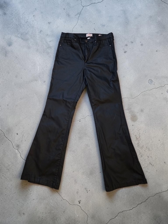 sofia by sofia vergara Denim - sofia by sofia vergara Black Flared Wide-Leg Jeans